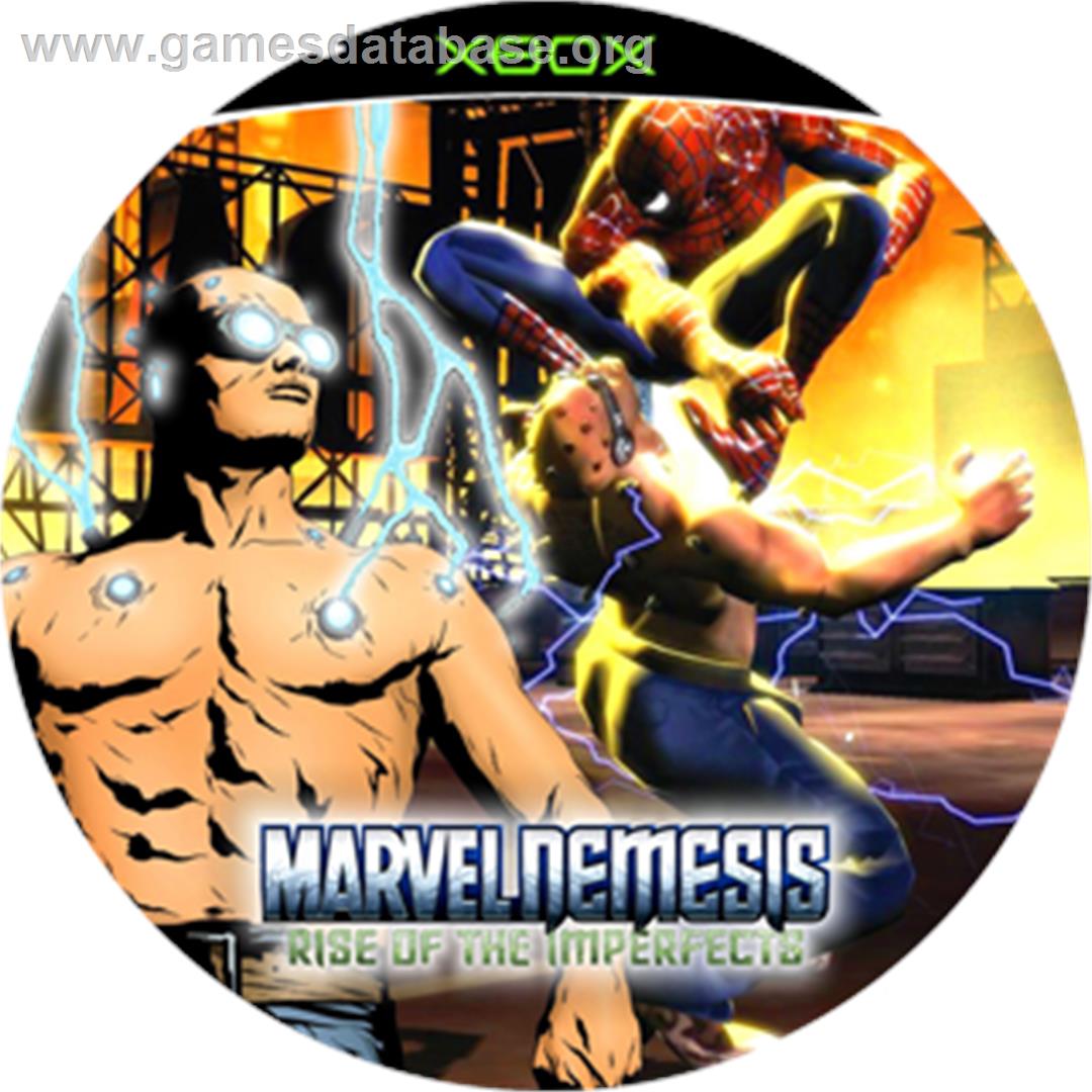 Marvel Nemesis - Rise of the Imperfects - Microsoft Xbox - Artwork - CD