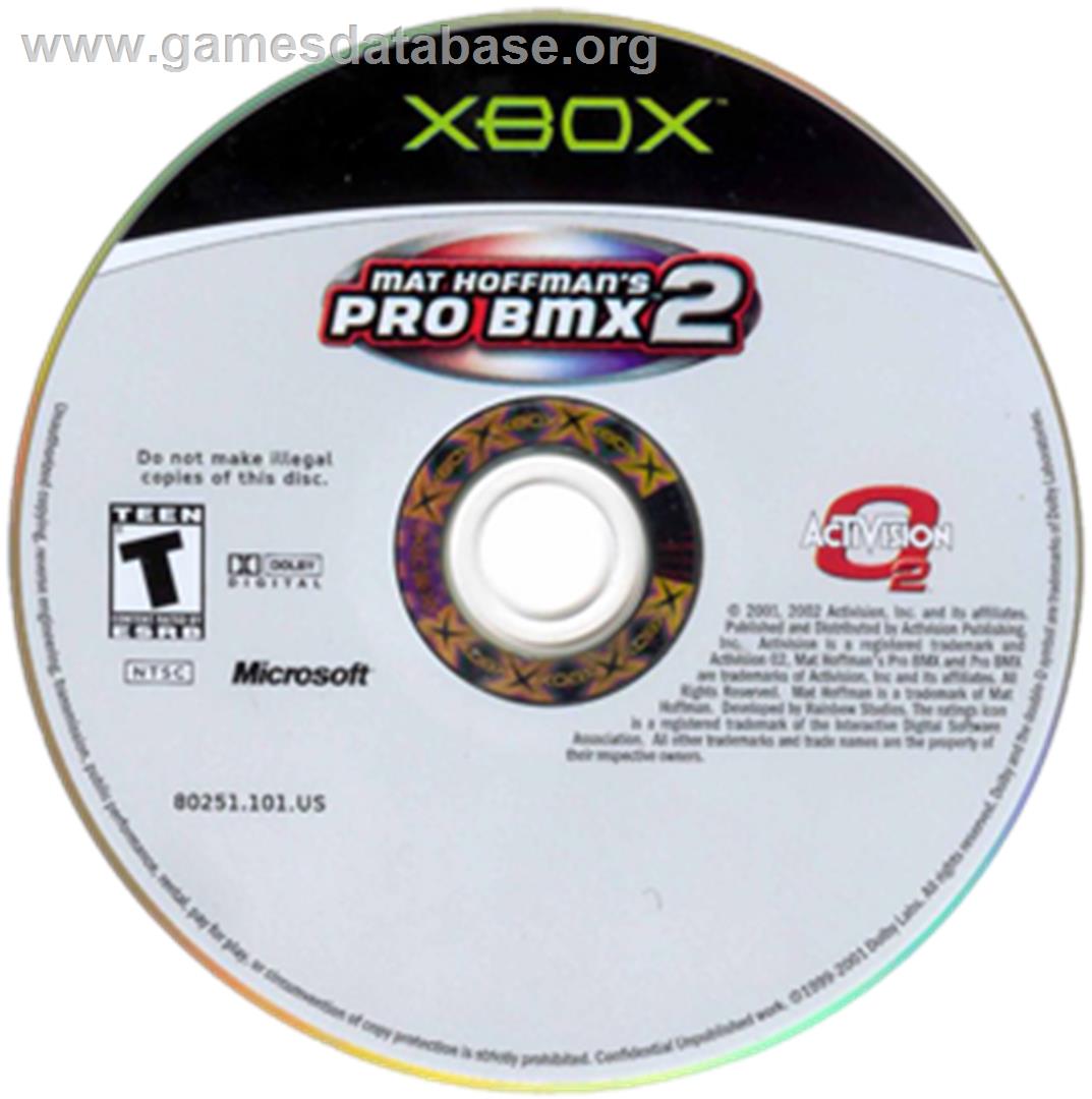 Mat Hoffman's Pro Bmx 2 - Microsoft Xbox - Artwork - CD