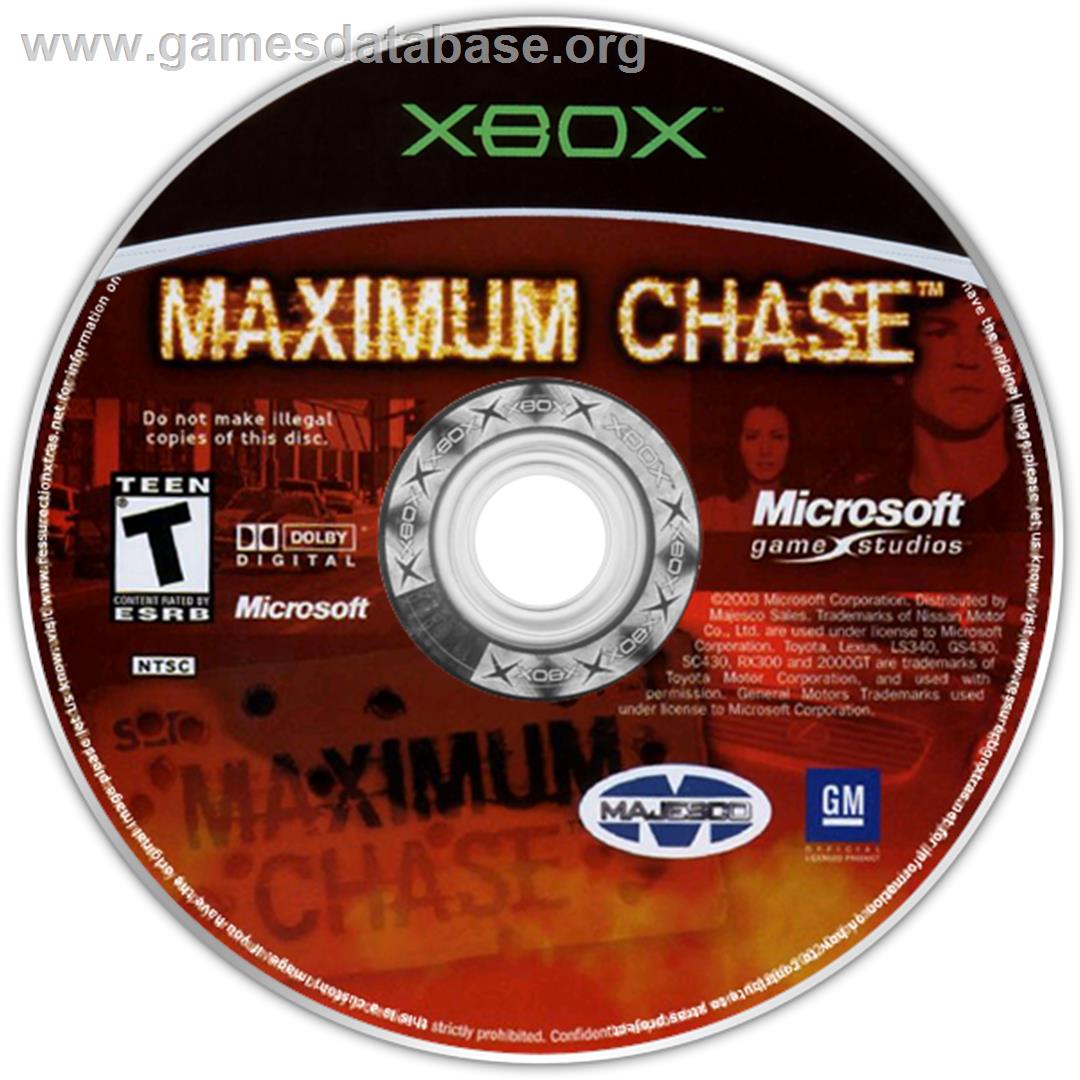 Maximum Chase - Microsoft Xbox - Artwork - CD