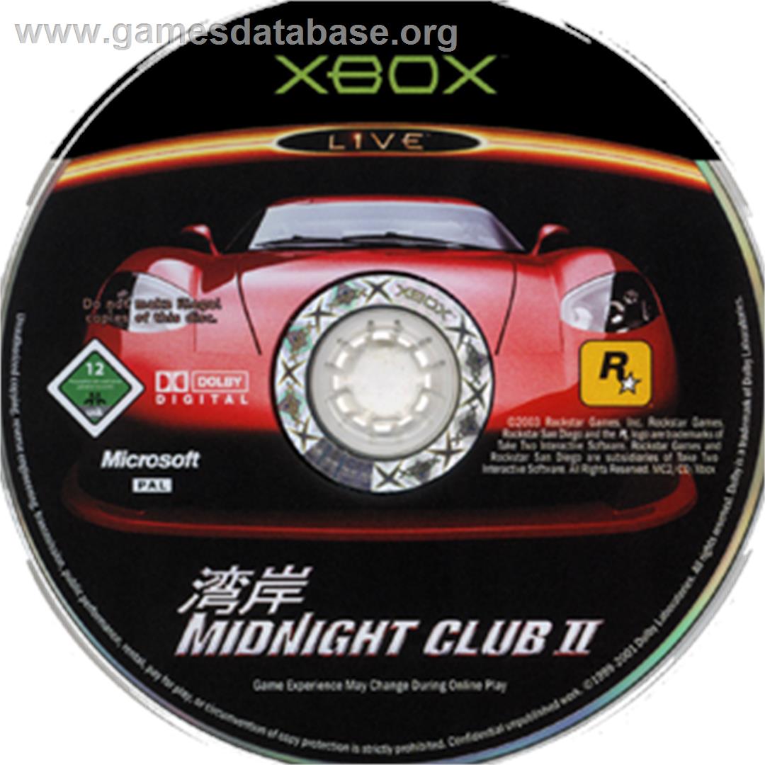 Midnight Club 2 - Microsoft Xbox - Artwork - CD