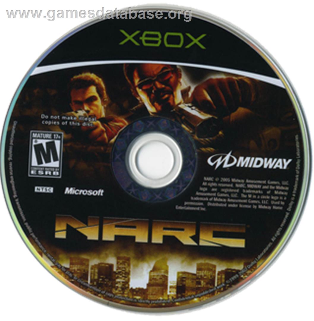 Narc - Microsoft Xbox - Artwork - CD