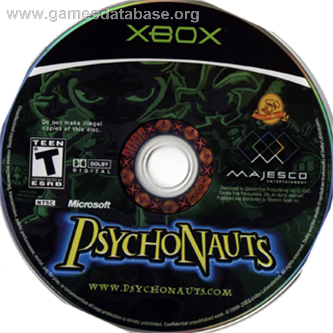 Psychonauts - Microsoft Xbox - Artwork - CD