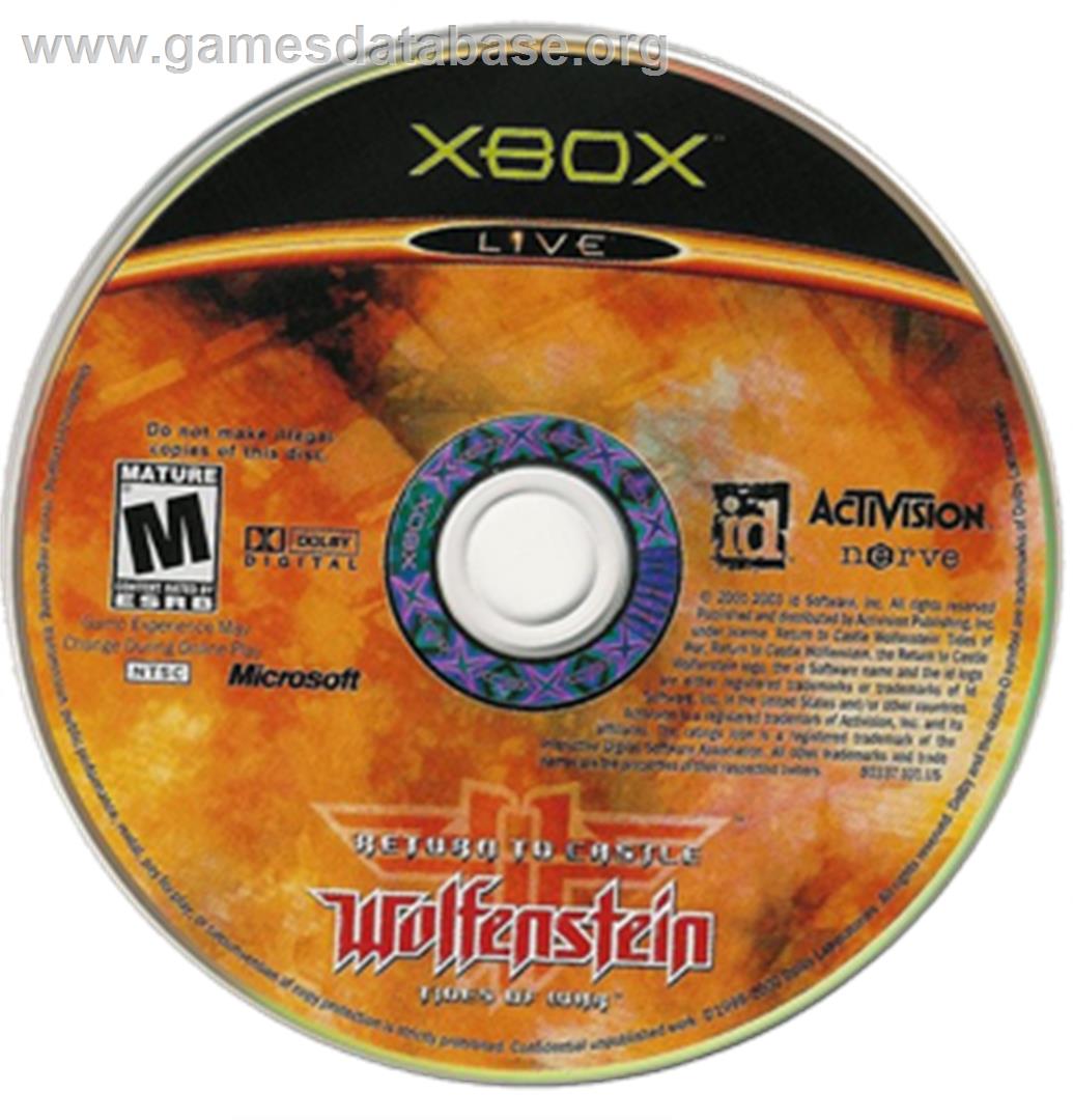 Return to Castle Wolfenstein: Tides of War - Microsoft Xbox - Artwork - CD