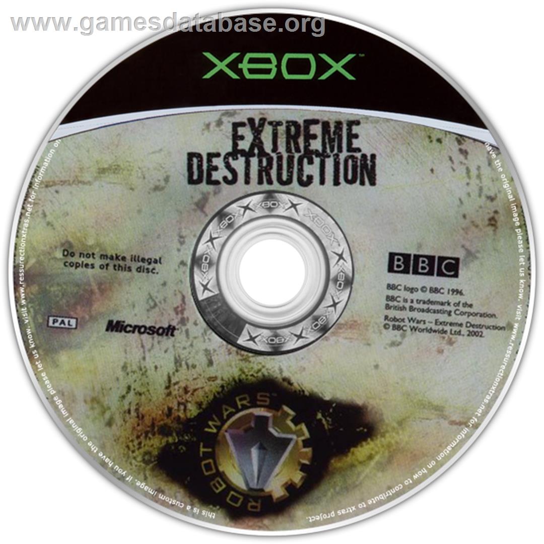 Robot Wars - Extreme Destruction - Microsoft Xbox - Artwork - CD