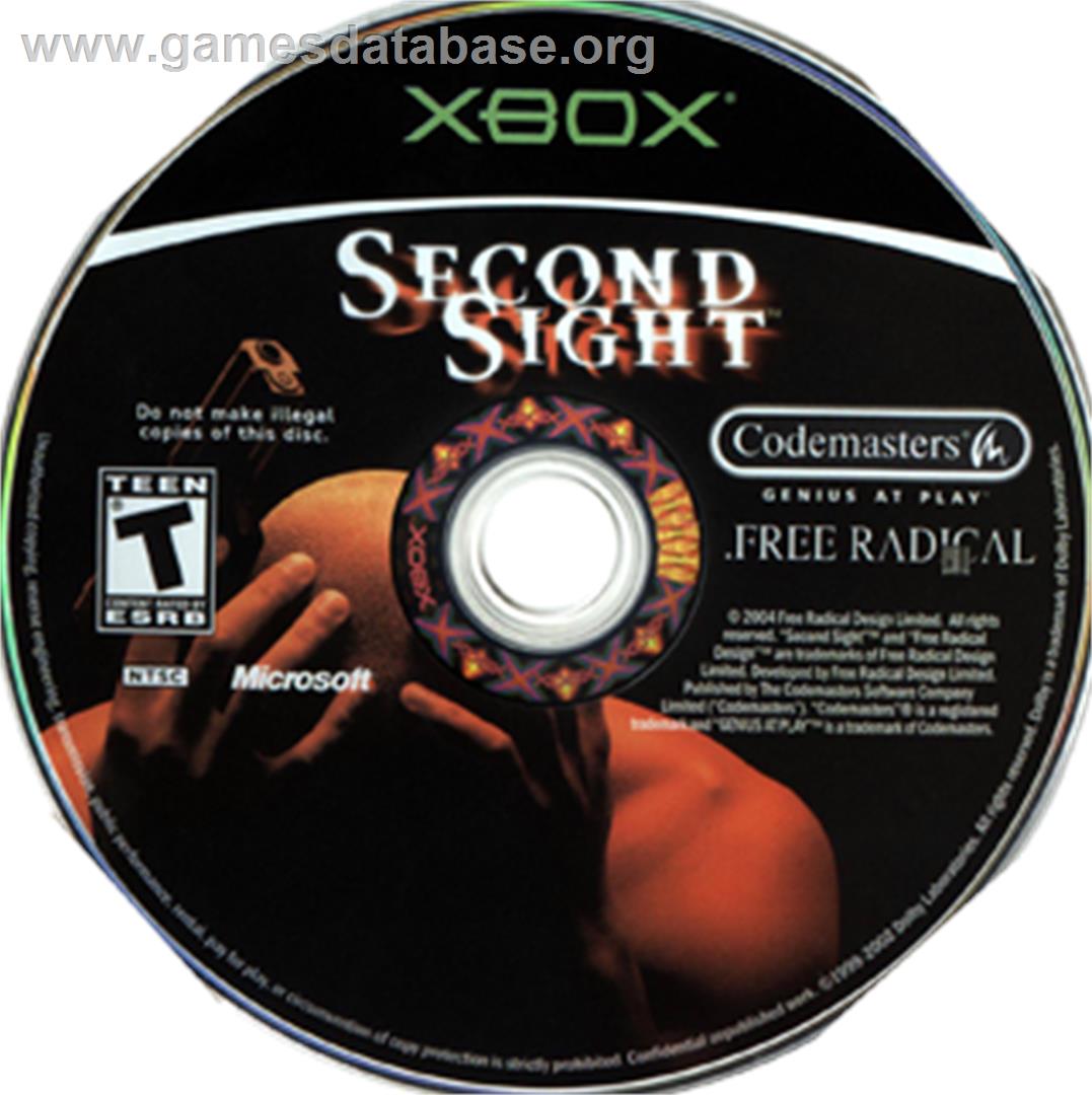 Second Sight - Microsoft Xbox - Artwork - CD
