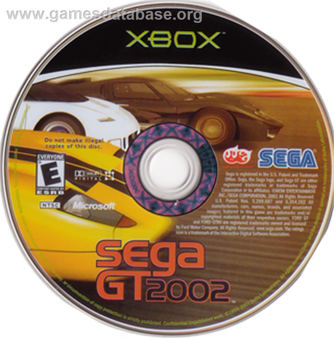 Sega GT 2002 - Microsoft Xbox - Artwork - CD