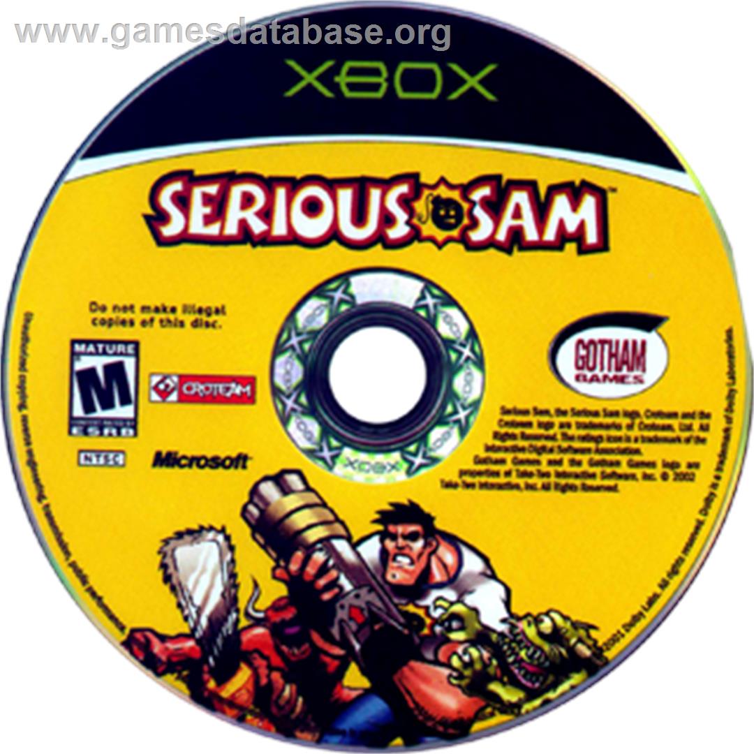 Serious Sam - Microsoft Xbox - Artwork - CD