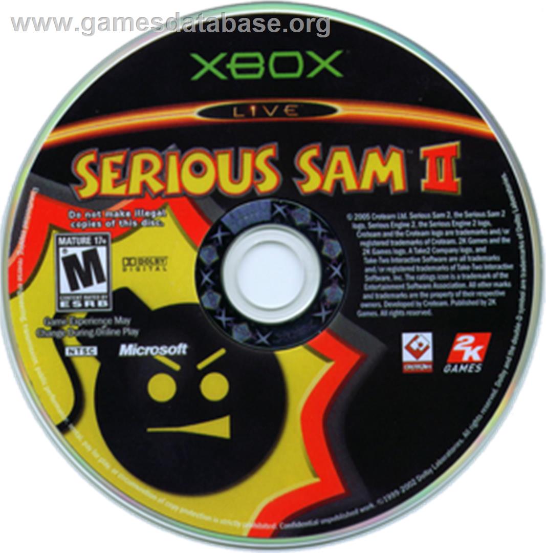 Serious Sam 2 - Microsoft Xbox - Artwork - CD