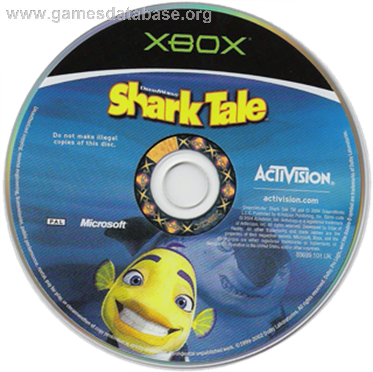Shark Tale - Microsoft Xbox - Artwork - CD