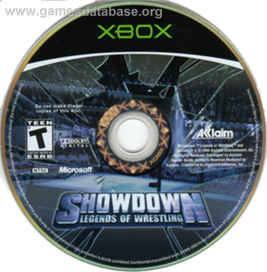 Showdown: Legends of Wrestling - Microsoft Xbox - Artwork - CD