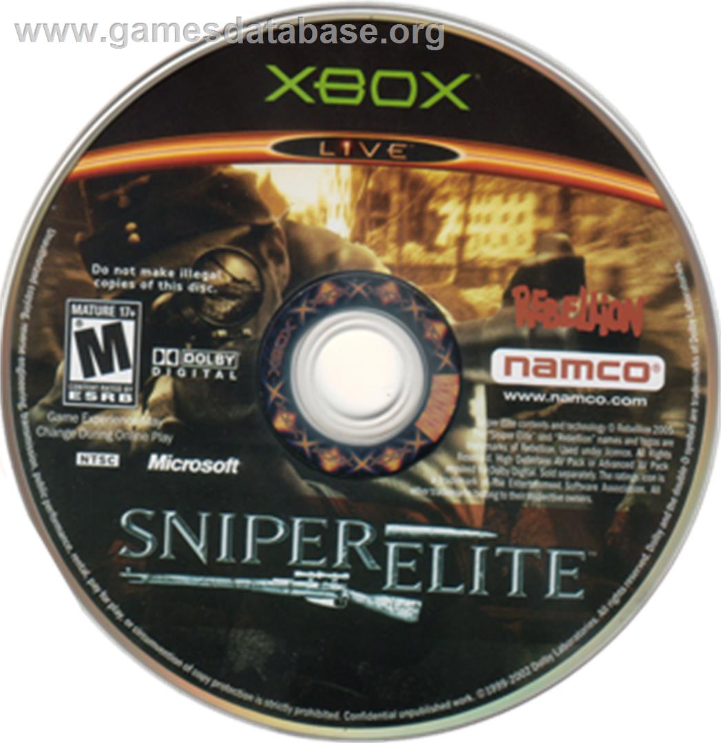 Sniper Elite - Microsoft Xbox - Artwork - CD