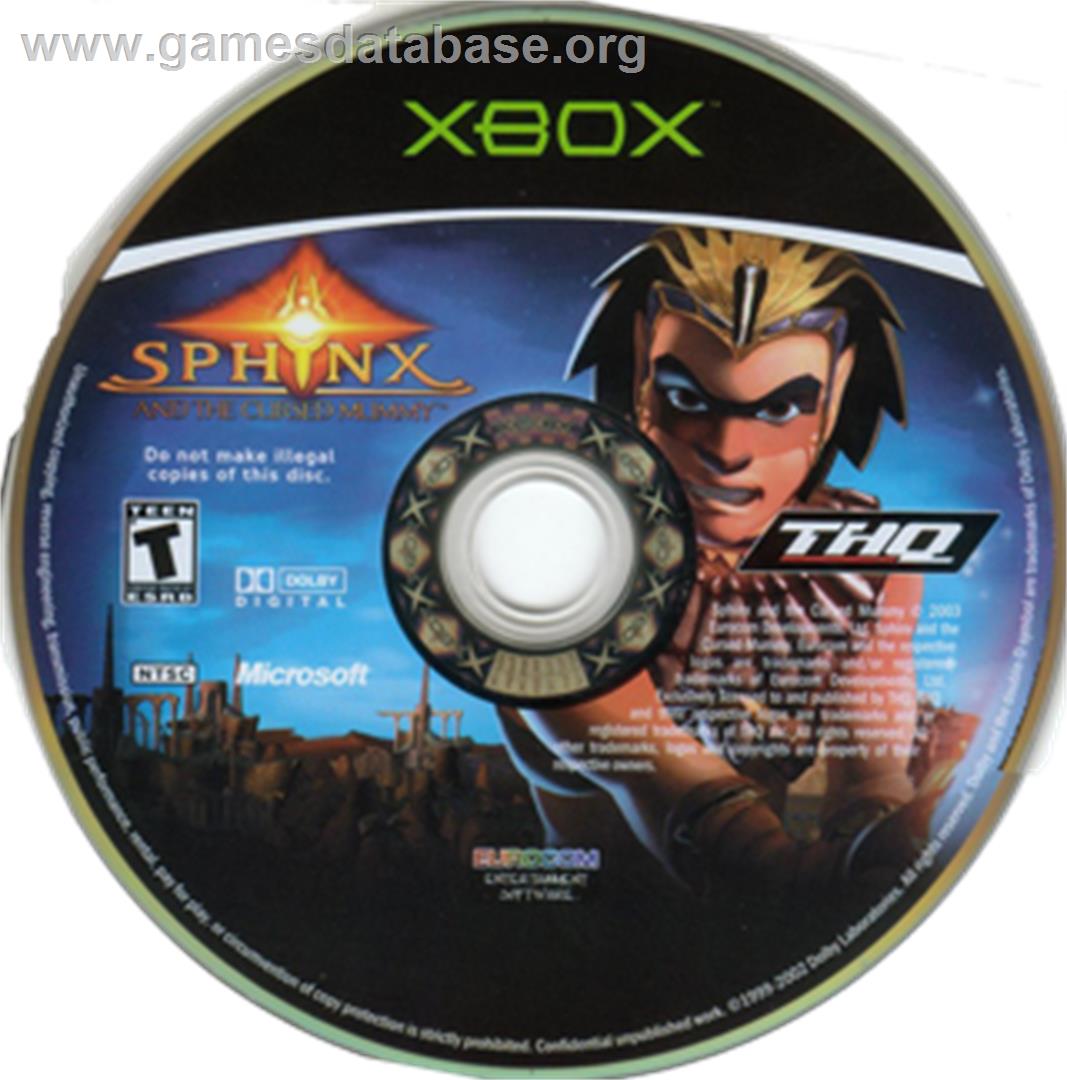 Sphinx and the Cursed Mummy - Microsoft Xbox - Artwork - CD