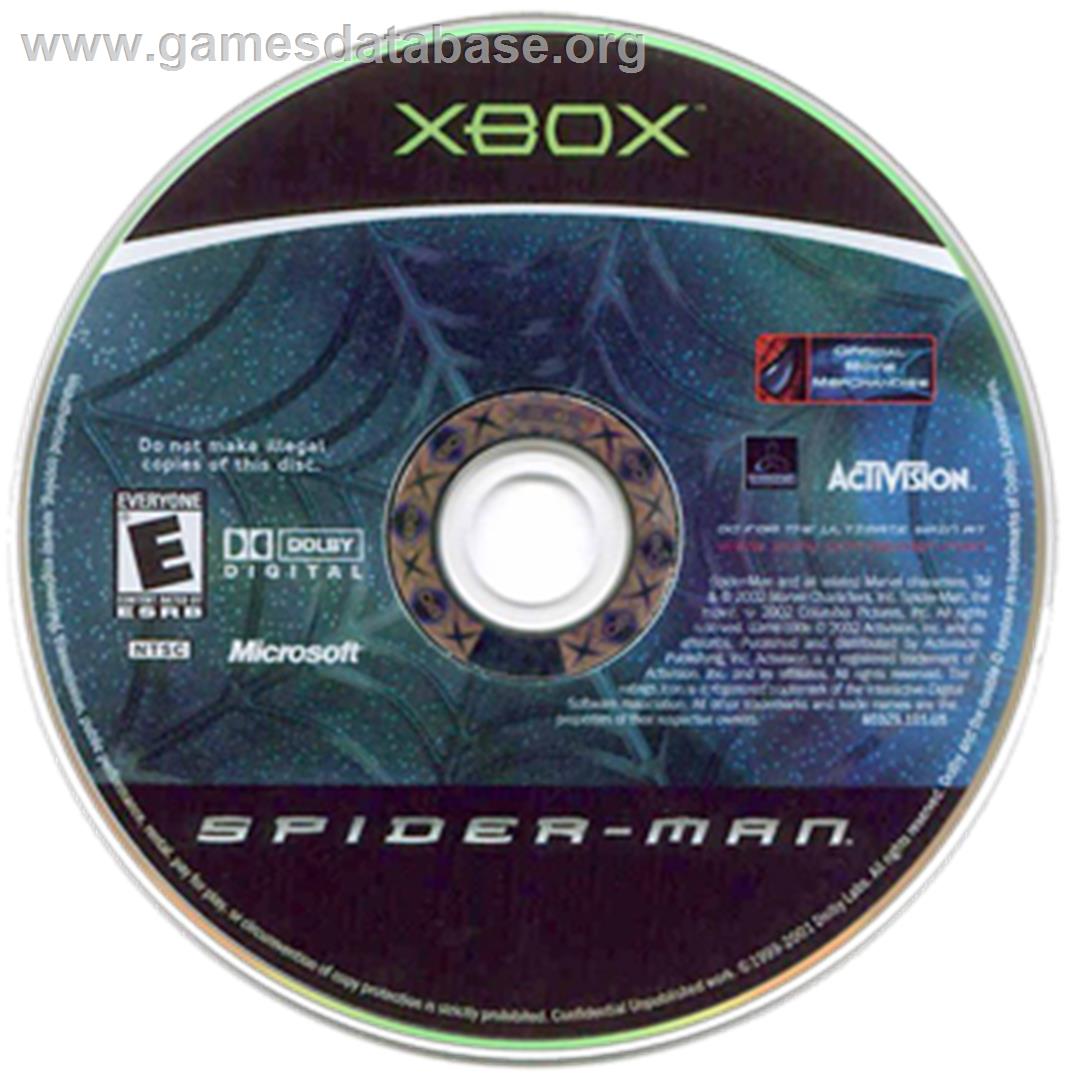 Spider-Man: The Movie - Microsoft Xbox - Artwork - CD