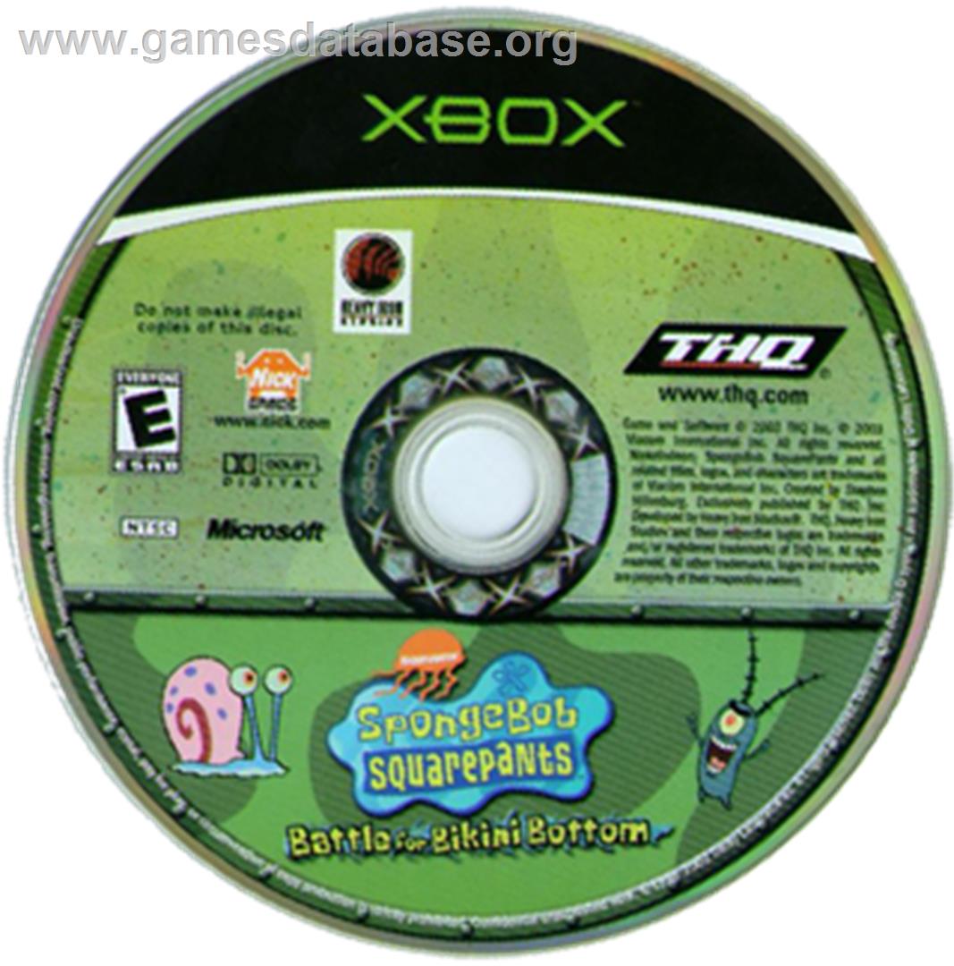 SpongeBob Squarepants - Battle For Bikini Bottom - Microsoft Xbox - Artwork - CD