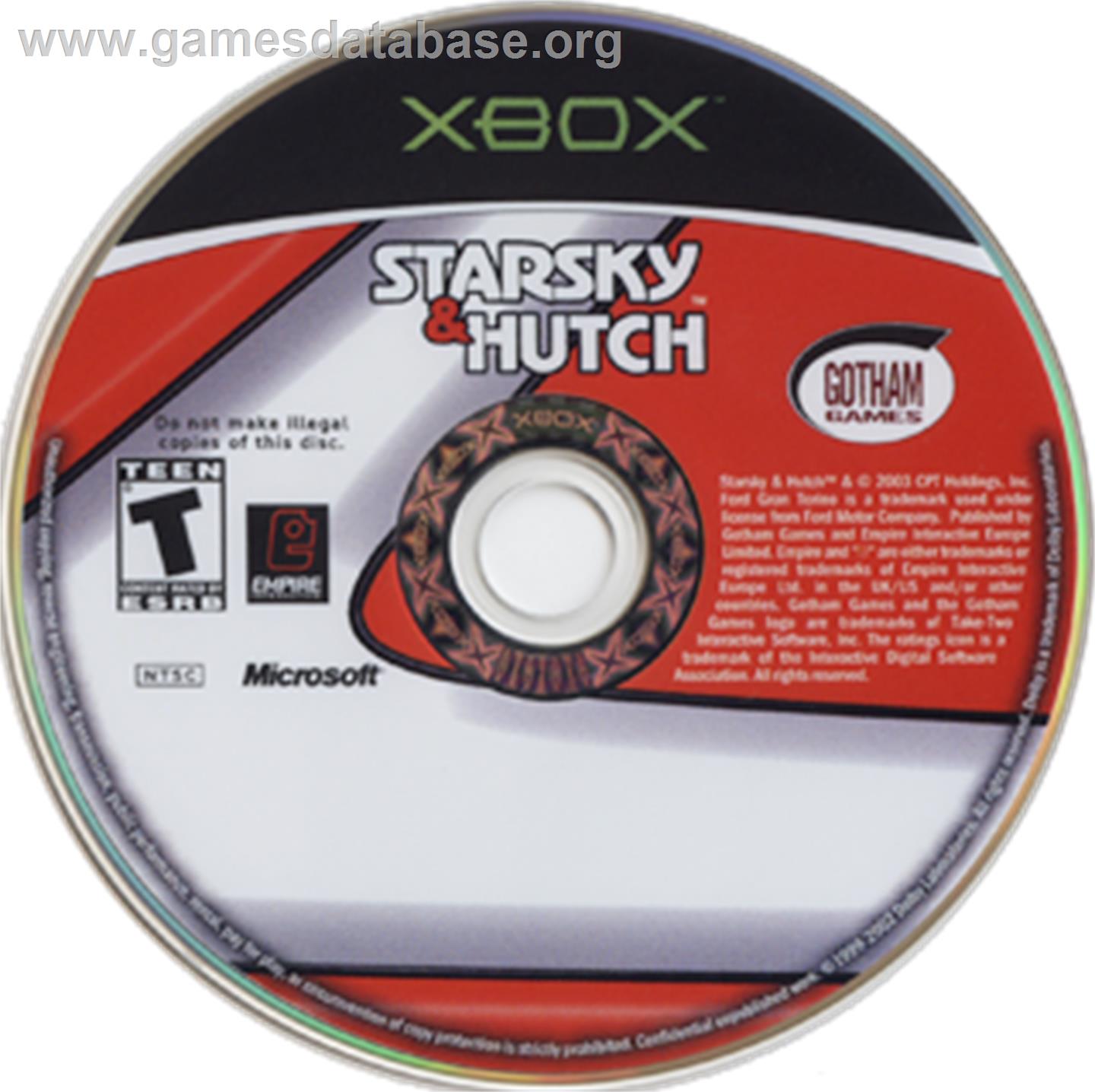 Starsky & Hutch - Microsoft Xbox - Artwork - CD