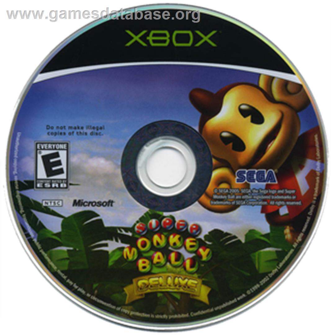 Super Monkey Ball Deluxe - Microsoft Xbox - Artwork - CD