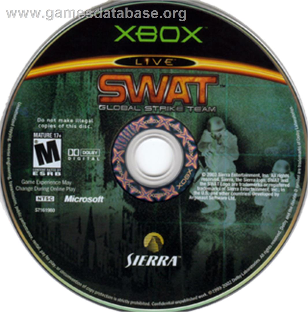 Swat - Global Strike Team - Microsoft Xbox - Artwork - CD