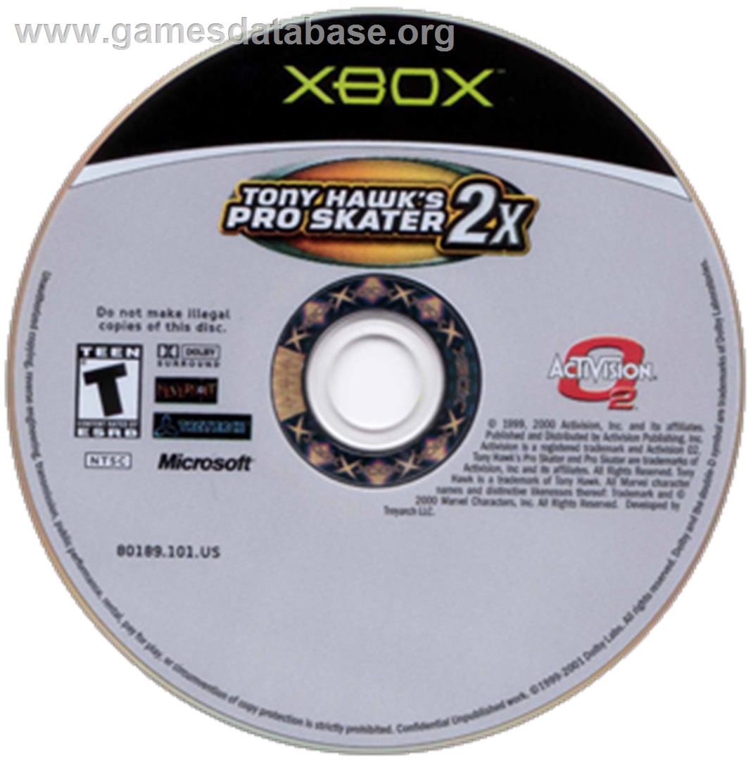 Tony Hawk's Pro Skater 2x - Microsoft Xbox - Artwork - CD
