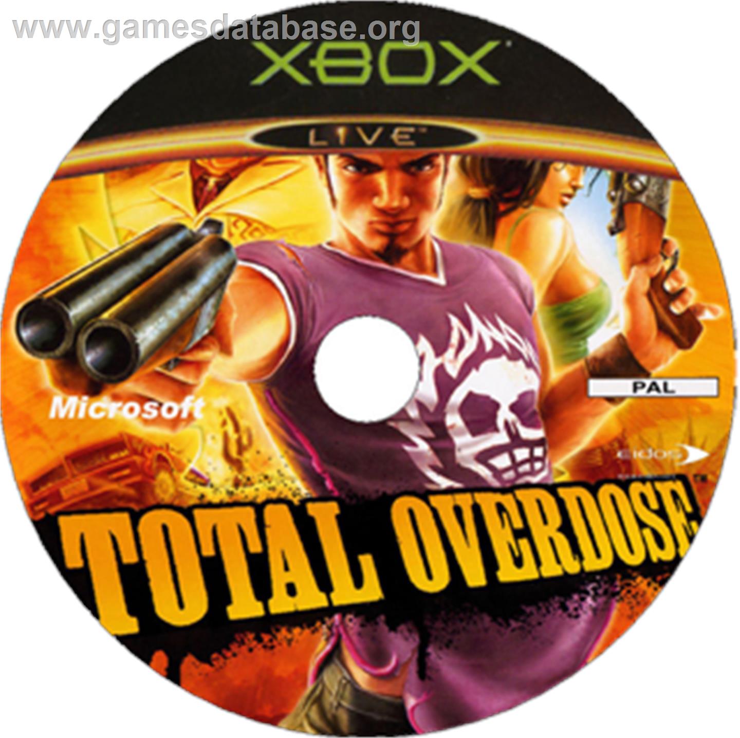 Total Overdose: A Gunslinger's Tale in Mexico - Microsoft Xbox - Artwork - CD