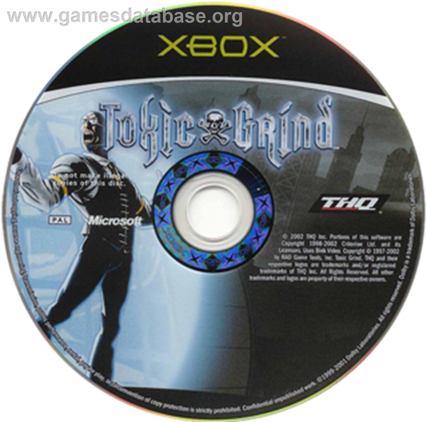 Toxic Grind - Microsoft Xbox - Artwork - CD