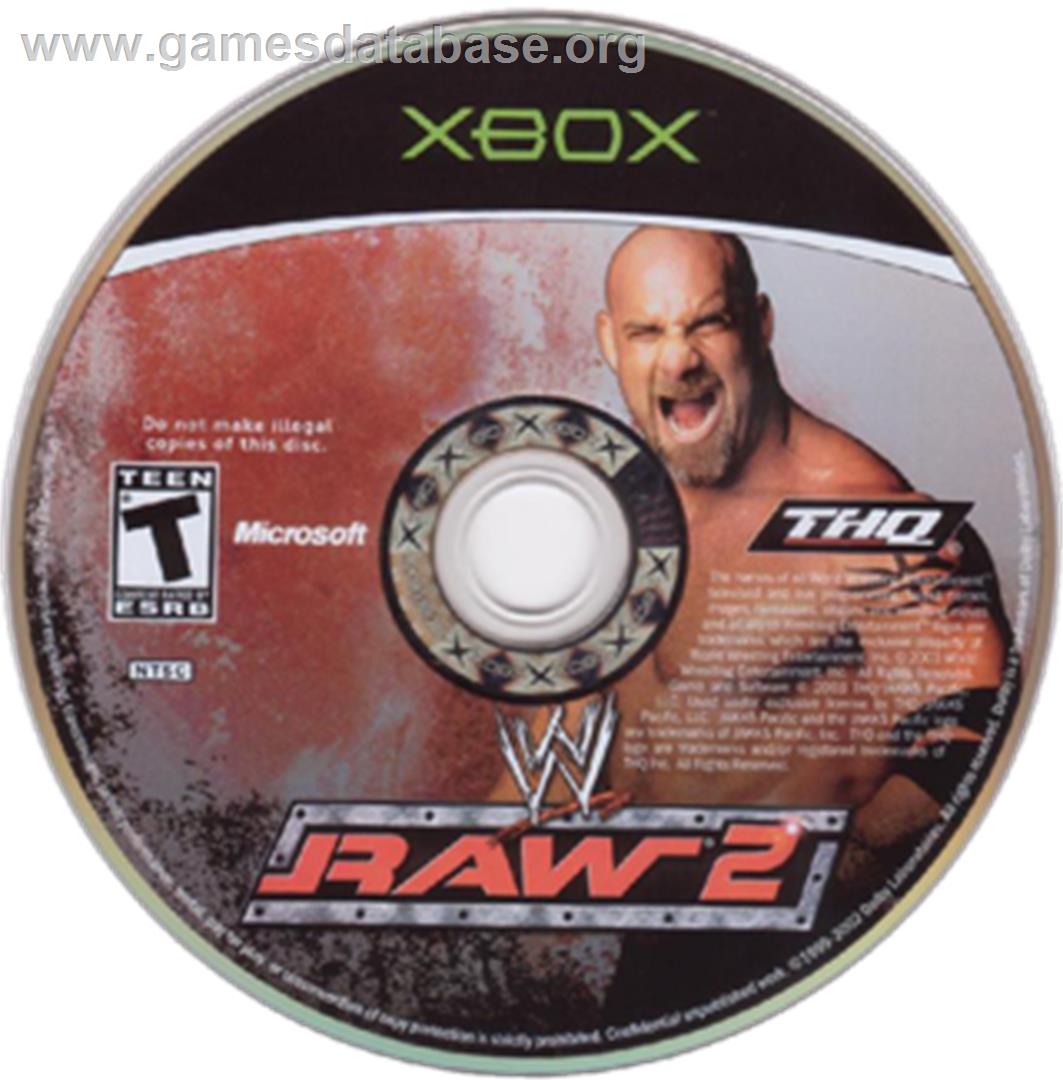 WWE Raw 2 - Microsoft Xbox - Artwork - CD