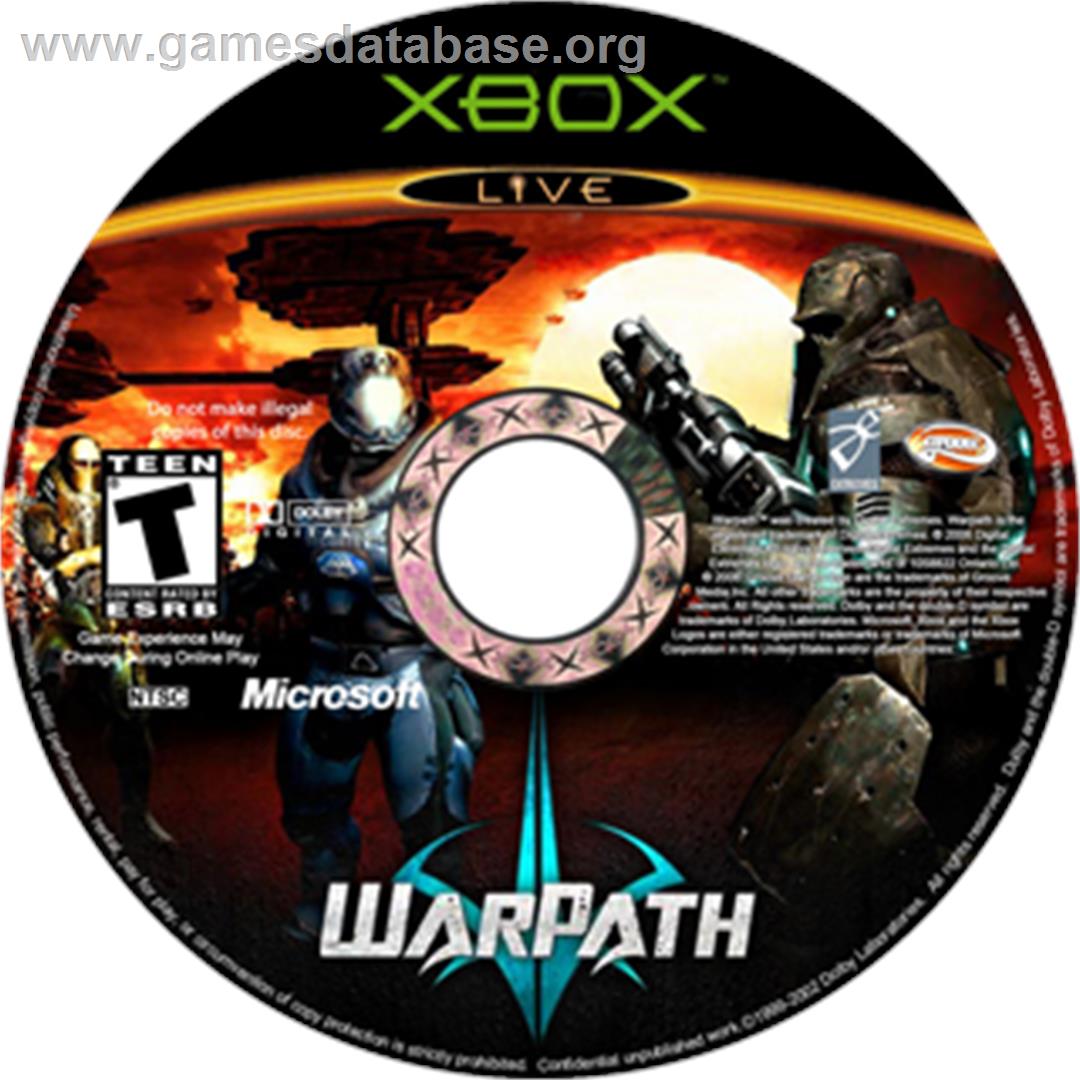 WarPath - Microsoft Xbox - Artwork - CD
