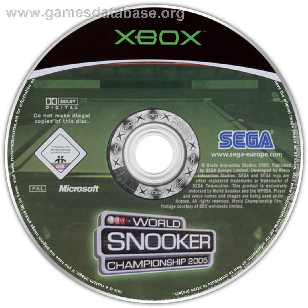 World Snooker Championship 2005 - Microsoft Xbox - Artwork - CD