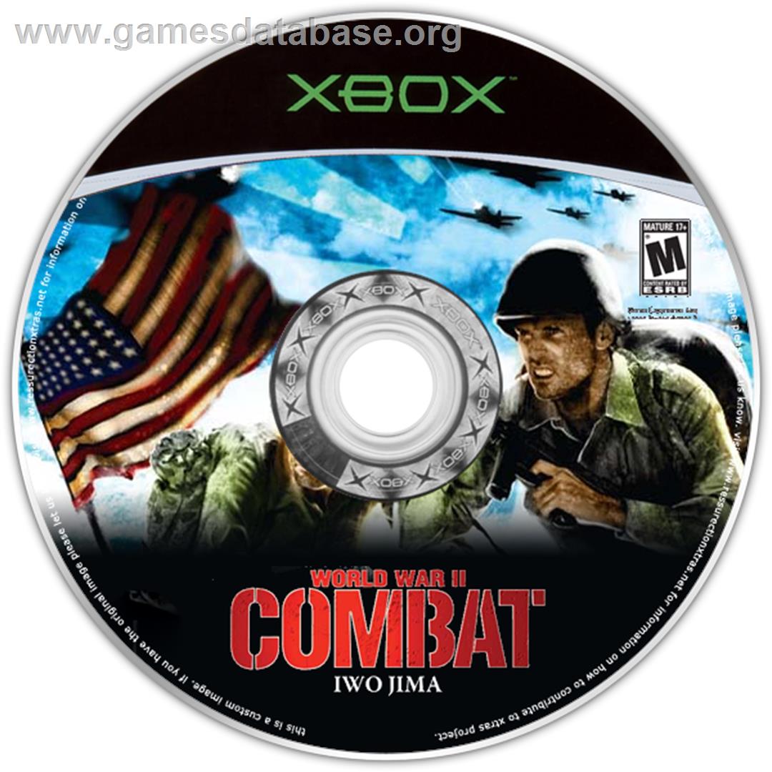World War II Combat: Iwo Jima - Microsoft Xbox - Artwork - CD