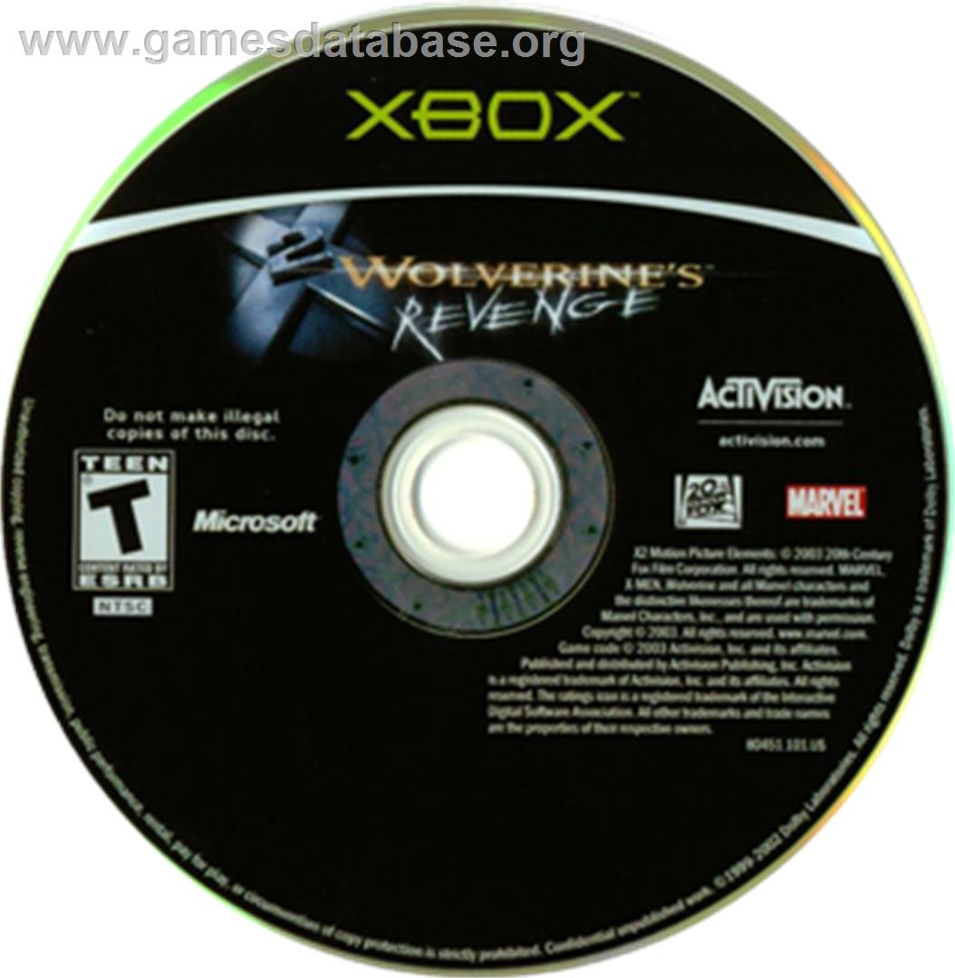 X2: Wolverine's Revenge - Microsoft Xbox - Artwork - CD