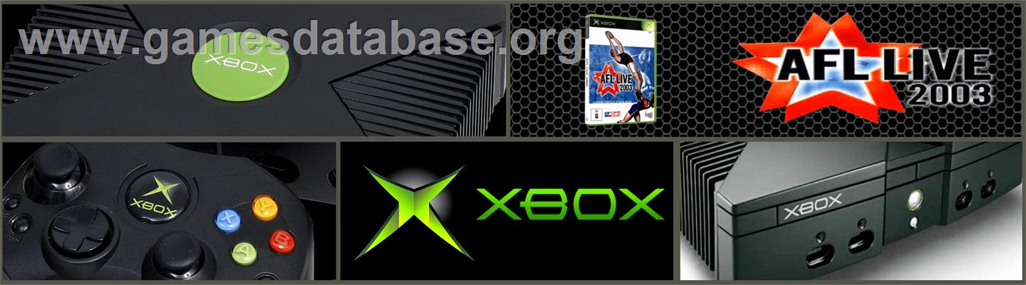 AFL Live 2003 - Microsoft Xbox - Artwork - Marquee