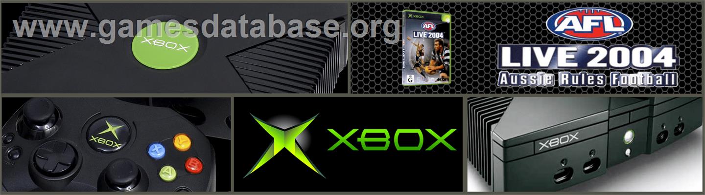 AFL Live 2004 - Microsoft Xbox - Artwork - Marquee