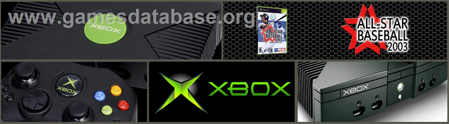 All-Star Baseball 2003 - Microsoft Xbox - Artwork - Marquee