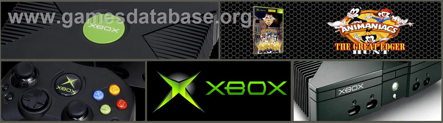 Animaniacs - The Great Edgar Hunt - Microsoft Xbox - Artwork - Marquee