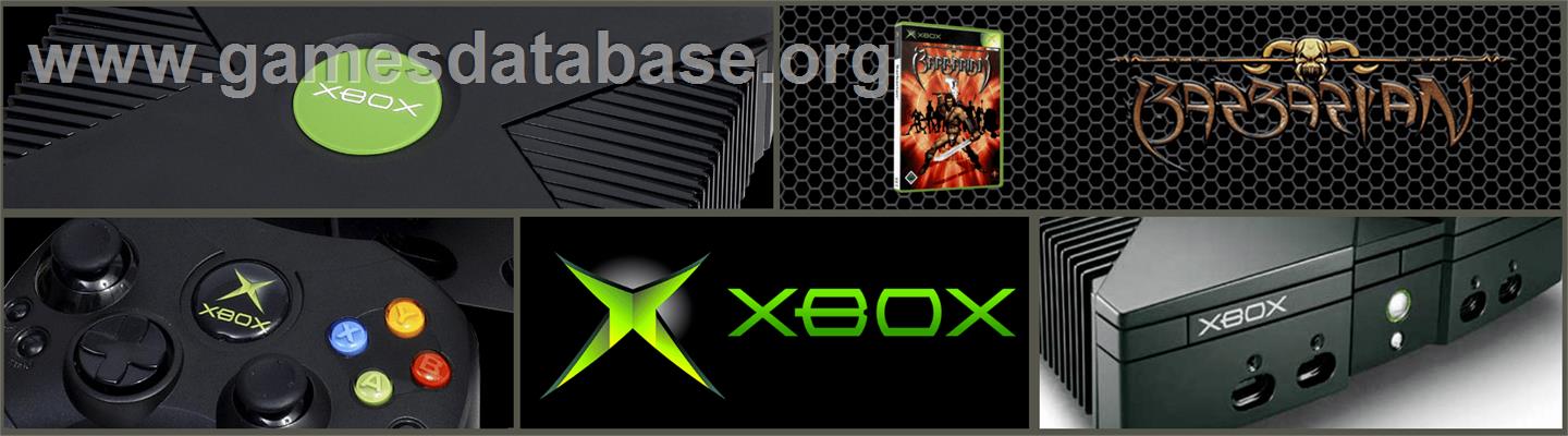 Barbarian - Microsoft Xbox - Artwork - Marquee