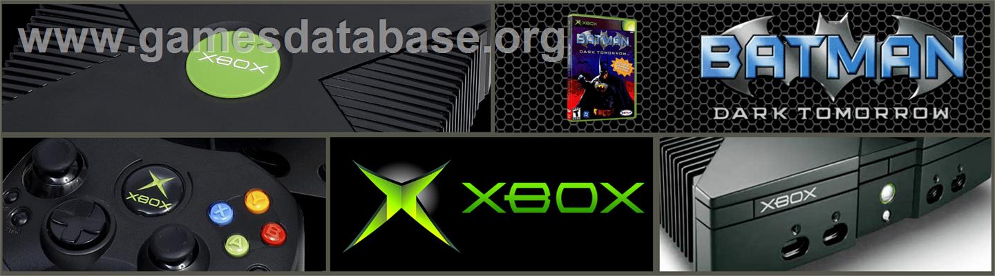 Batman - Dark Tomorrow - Microsoft Xbox - Artwork - Marquee
