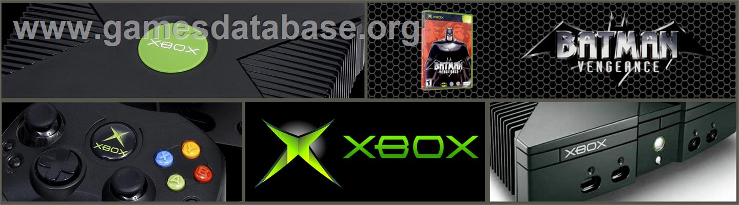 Batman - Vengeance - Microsoft Xbox - Artwork - Marquee