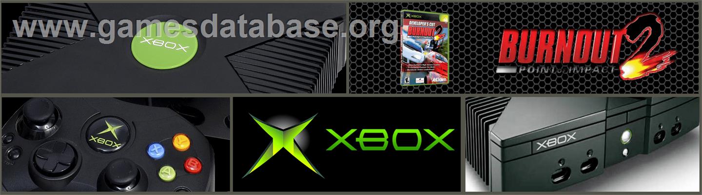 Burnout 2: Point of Impact - Microsoft Xbox - Artwork - Marquee