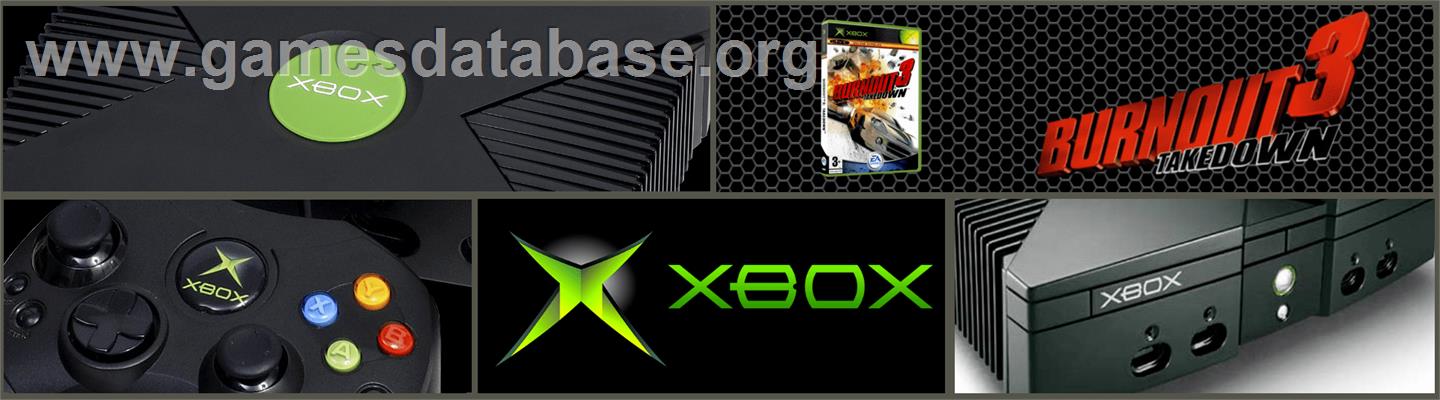 Burnout 3 - Takedown - Microsoft Xbox - Artwork - Marquee