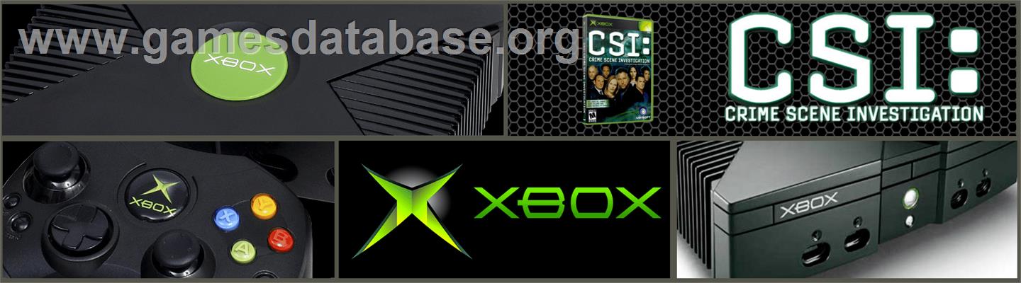 CSI: Crime Scene Investigation - Microsoft Xbox - Artwork - Marquee
