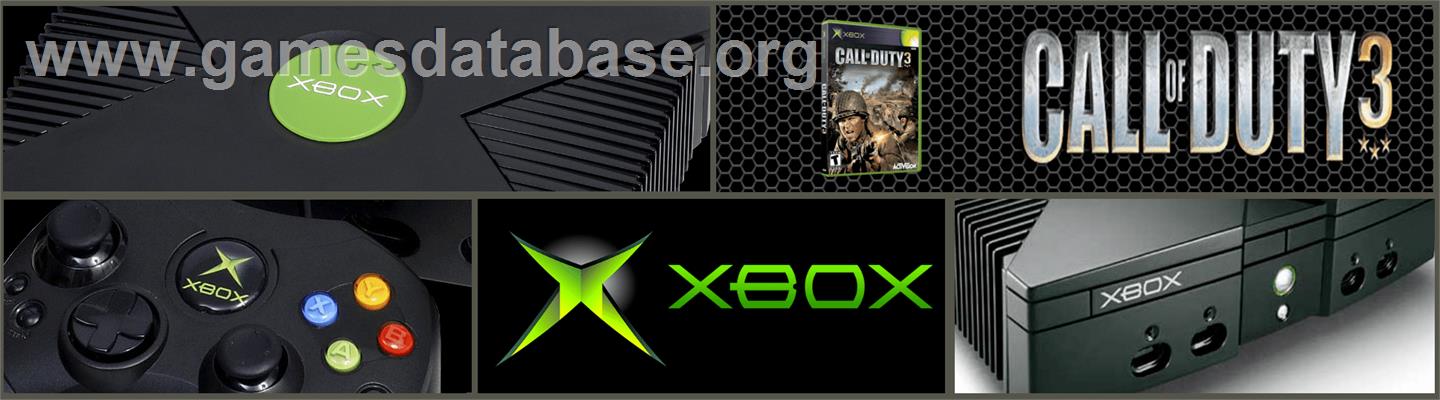Call of Duty 3 - Microsoft Xbox - Artwork - Marquee