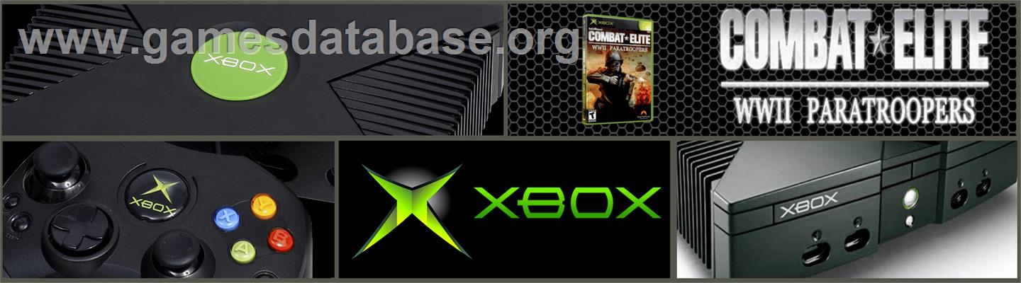 Combat Elite - WWII Paratroopers - Microsoft Xbox - Artwork - Marquee