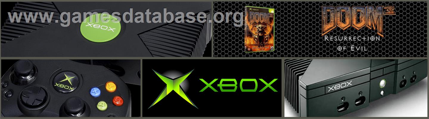 DOOM³: Resurrection of Evil - Microsoft Xbox - Artwork - Marquee