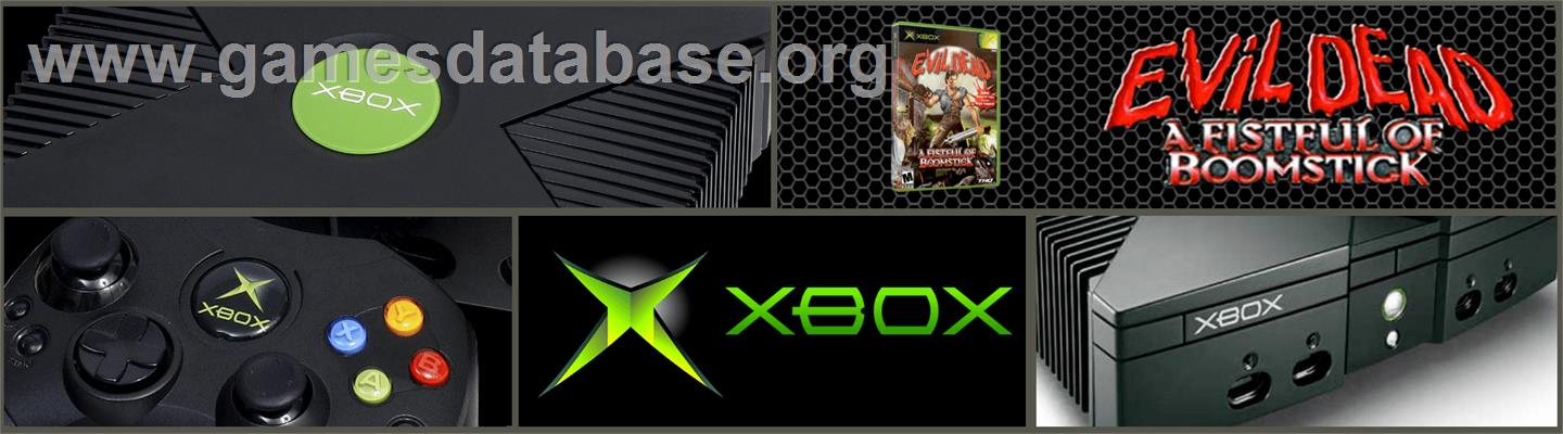 Evil Dead - A Fistful Of Boomstick - Microsoft Xbox - Artwork - Marquee