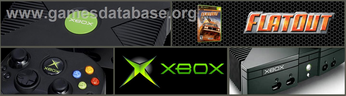 FlatOut - Microsoft Xbox - Artwork - Marquee