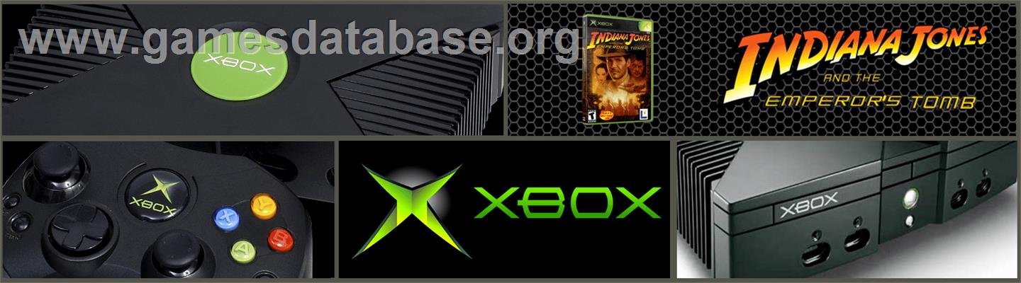 Indiana Jones and the Emperor's Tomb - Microsoft Xbox - Artwork - Marquee