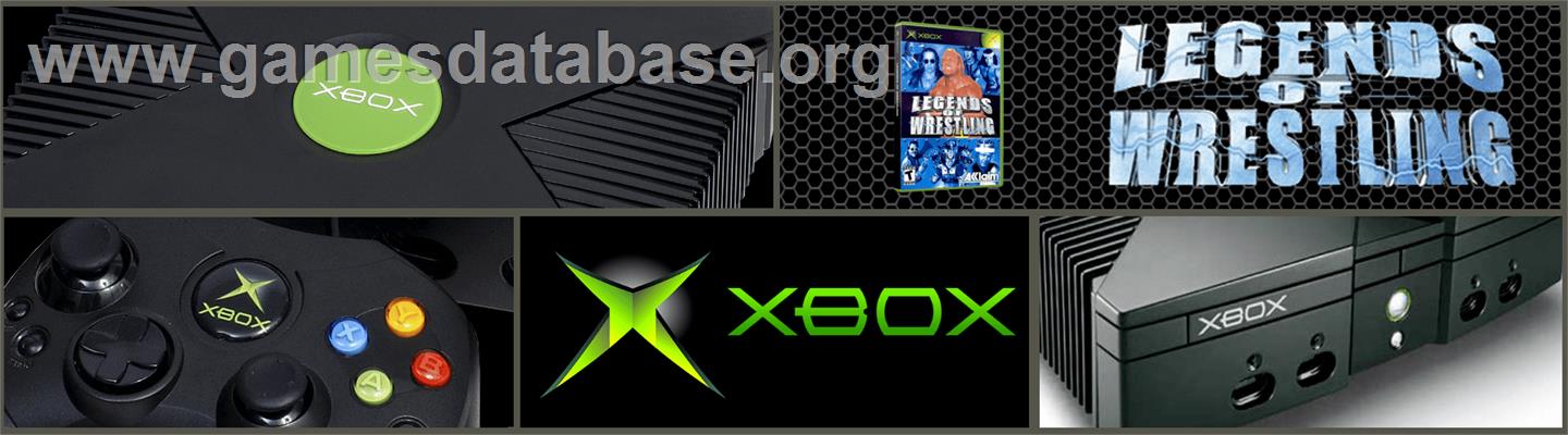 Legends of Wrestling - Microsoft Xbox - Artwork - Marquee
