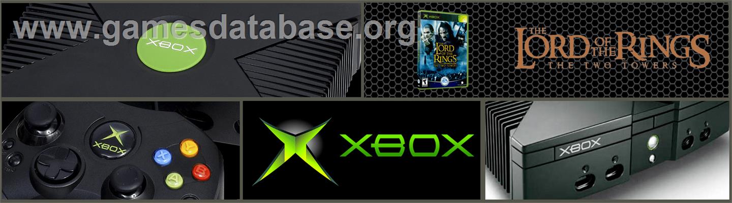 Lord Of The Rings, The - The Two Towers - Microsoft Xbox - Artwork - Marquee