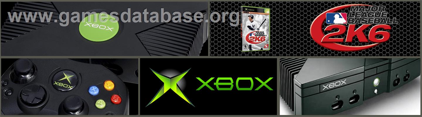 Major League Baseball 2K6 - Microsoft Xbox - Artwork - Marquee