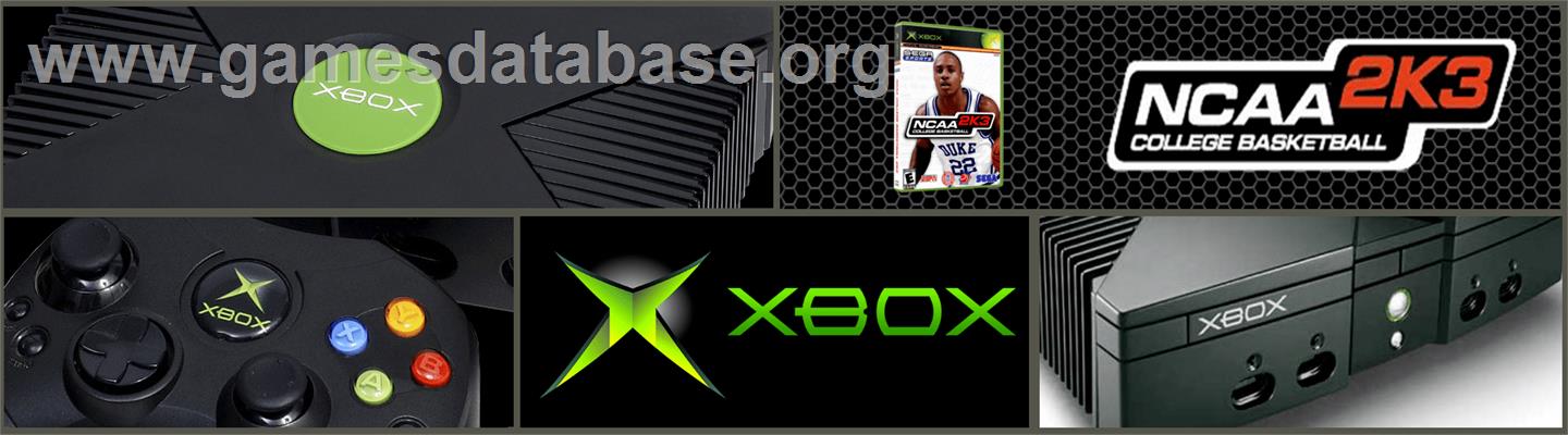 NCAA College Basketball 2K3 - Microsoft Xbox - Artwork - Marquee