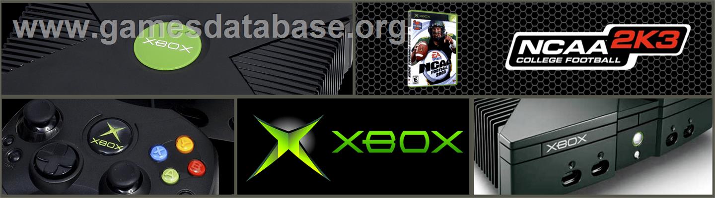 NCAA College Football 2K3 - Microsoft Xbox - Artwork - Marquee